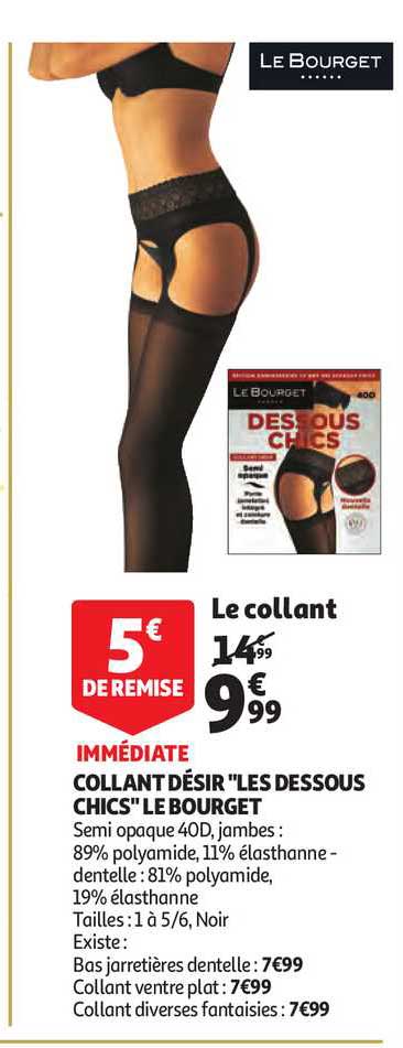 collant désir " les dessous chic" le bourget