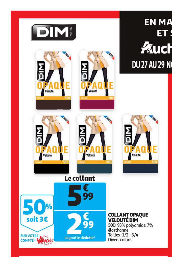 collant opaque velouté dim