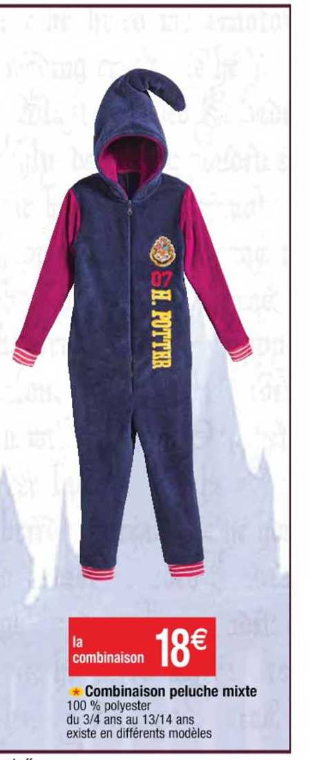 Combinaison Peluche Mixte