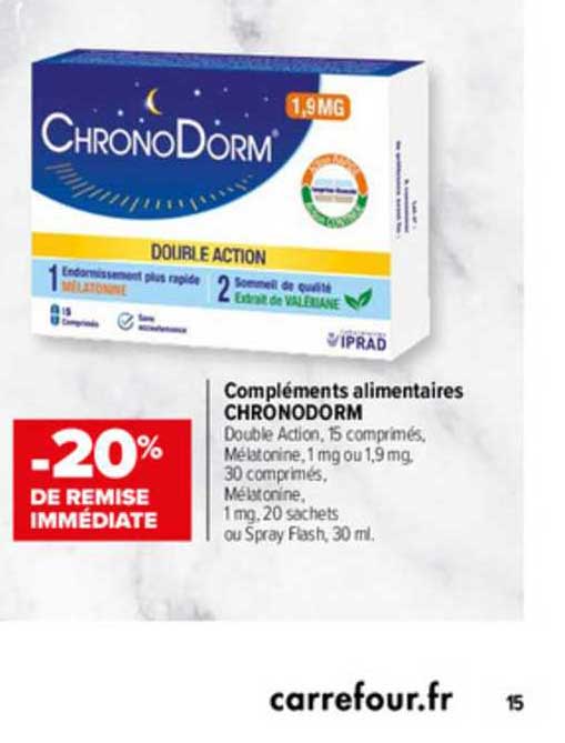 compléments alimentaires chronodorm
