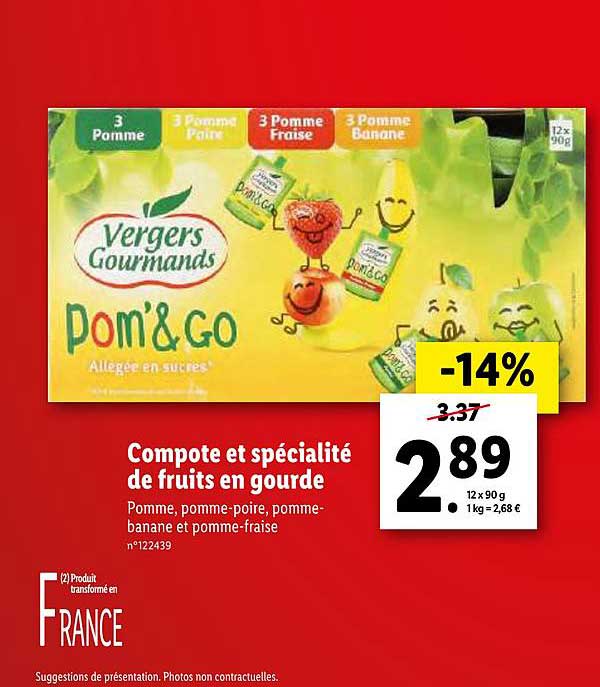 Compote Et Spécialité De Fruits En Gourde