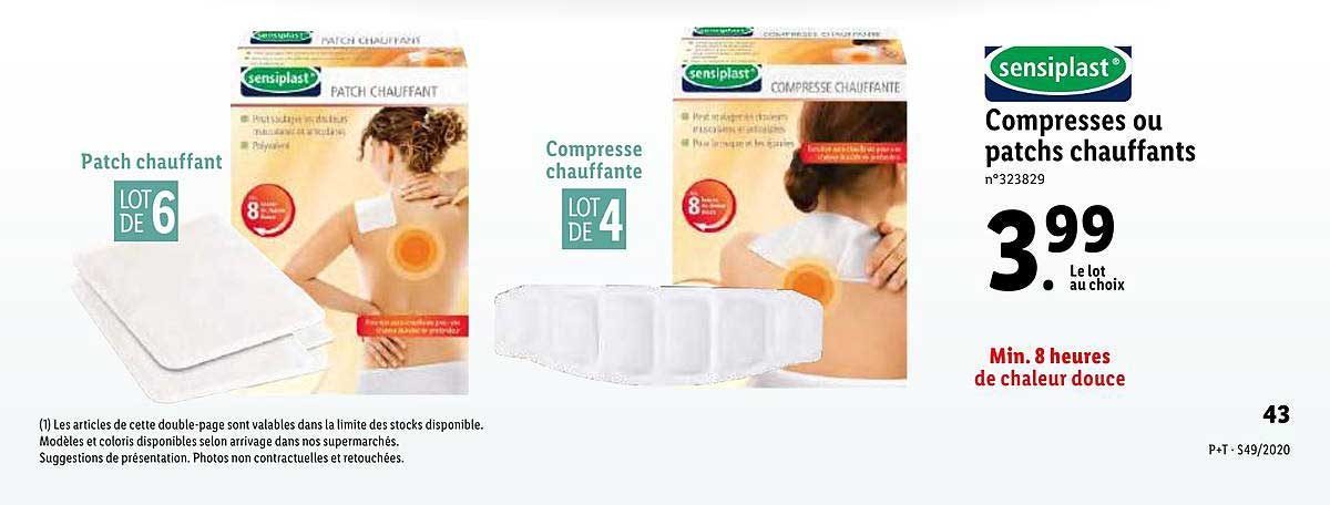 compresses ou patchs chauffants