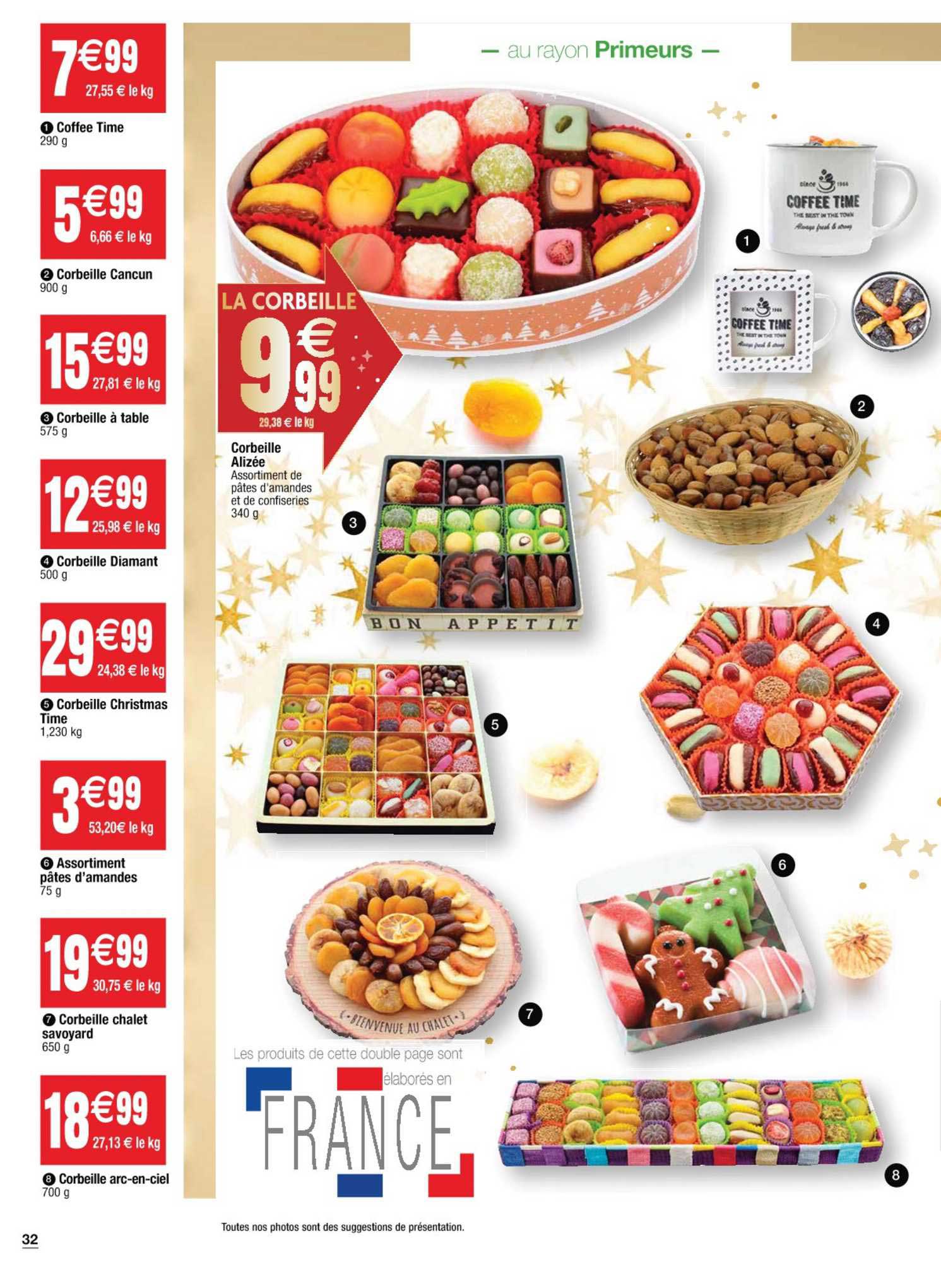 corbeille coffee time, corbeille cancun, corbeille à table, corbeille diamand, assortiment pâtes d'amande, corbeille chalet savoyard, corbeille arc en ciel, corbeille alyzée