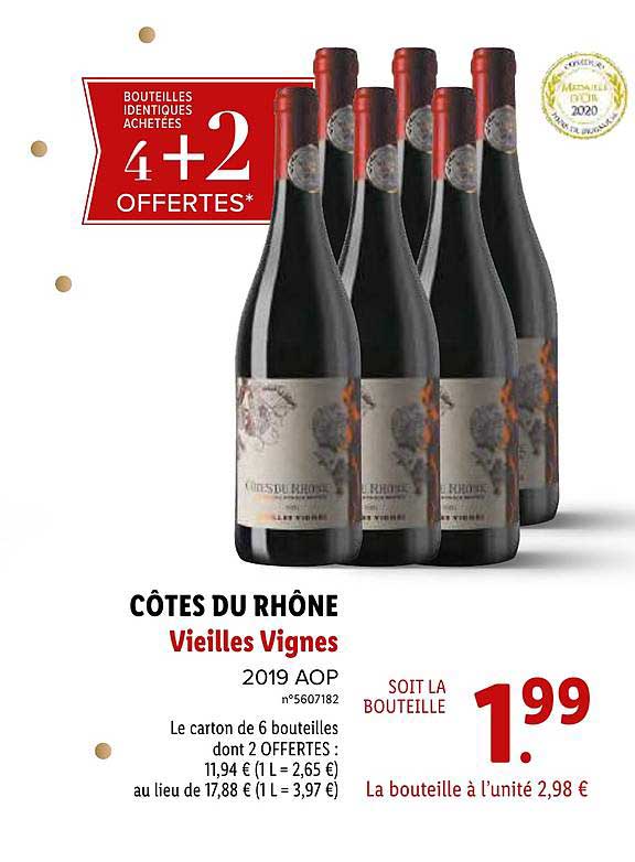 côtes du rhône vieilles vignes 2019 aop