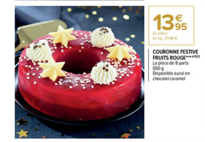 couronne festive fruits rouge