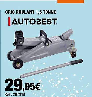 cric roulant 1,5 tonnes