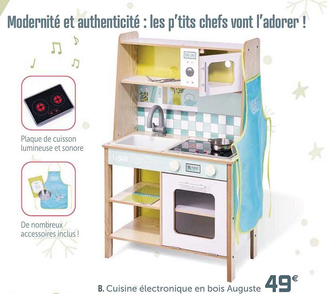 cuisine électronique en bois auguste