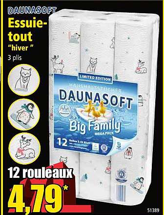 daunasoft essuie tout "hiver"