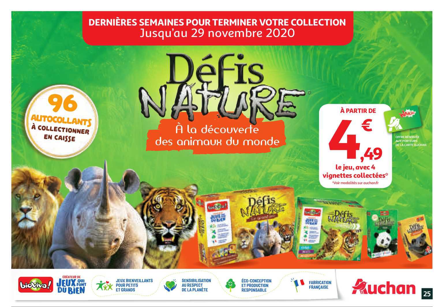 défis nature à la découverte des animaux du monde