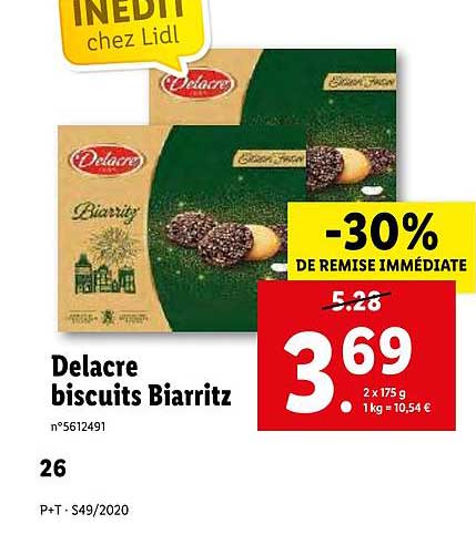 Delacre Biscuits Biarritz