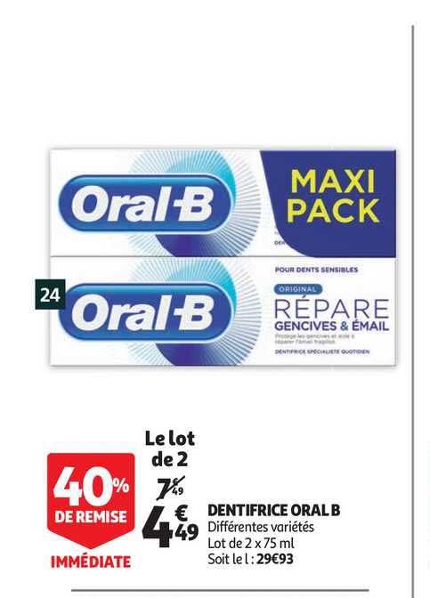 dentifrice oral b