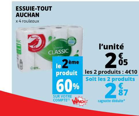 essuie-tout auchan