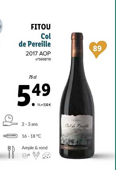 fitou col de pereille 2017 aop