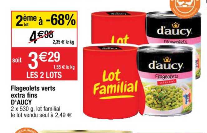 Flageolets Verts Extra Fins D'aucy