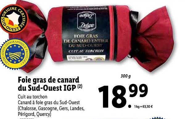 foie gras de canard du sud-ouest igp
