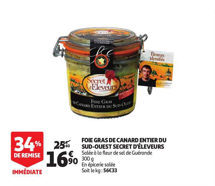 foie gras de canard entier du sud-ouest secret d'éleveurs