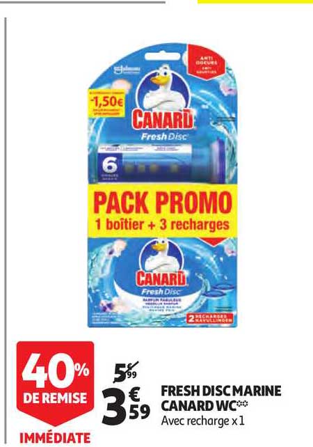 fresh disc marine canard wc