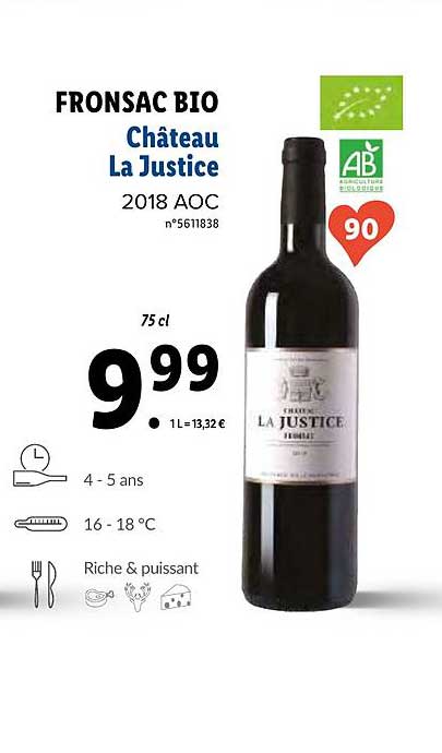 fronsac bio château la justice