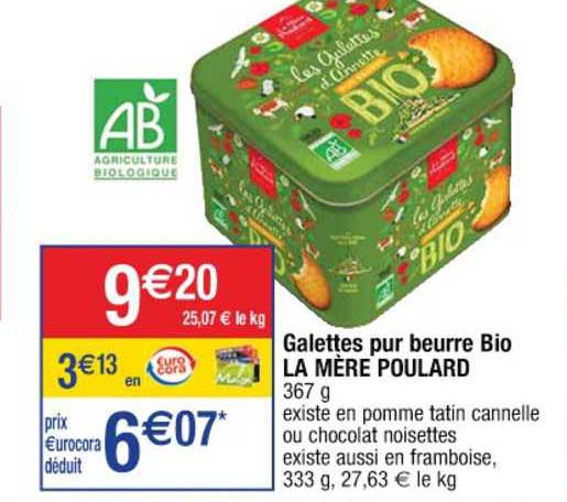 galettes pur beurre bio la mère poulard