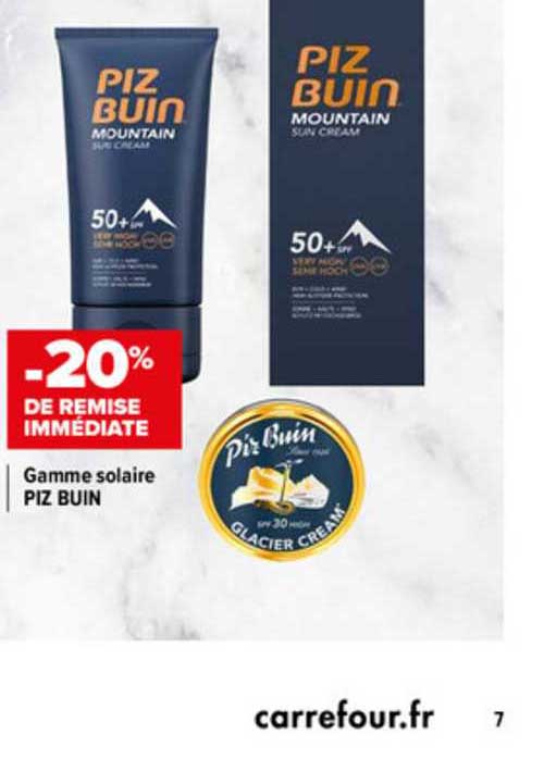 Gamme Solaire Piz Buin