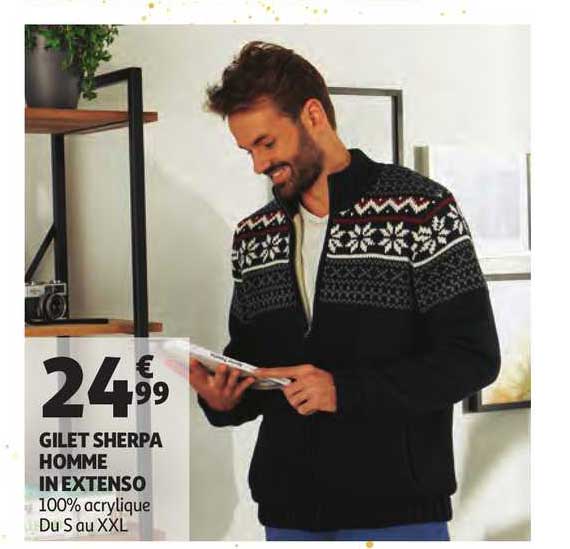 gilet sherpa homme in extenso