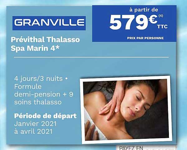 granville prévithal thalasso spa marin 4*
