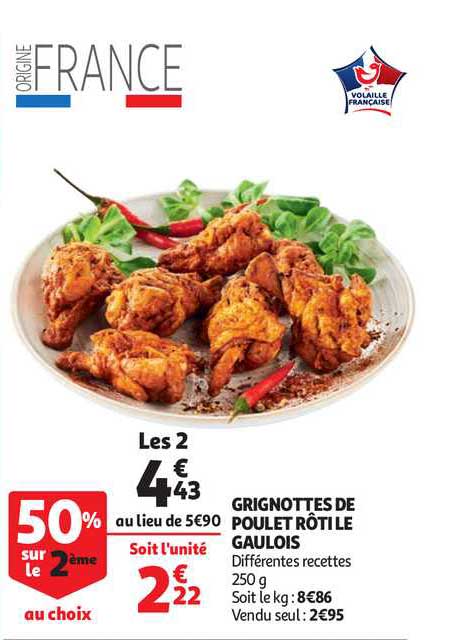 Grignottes De Poulet Rôti Le Gaulois