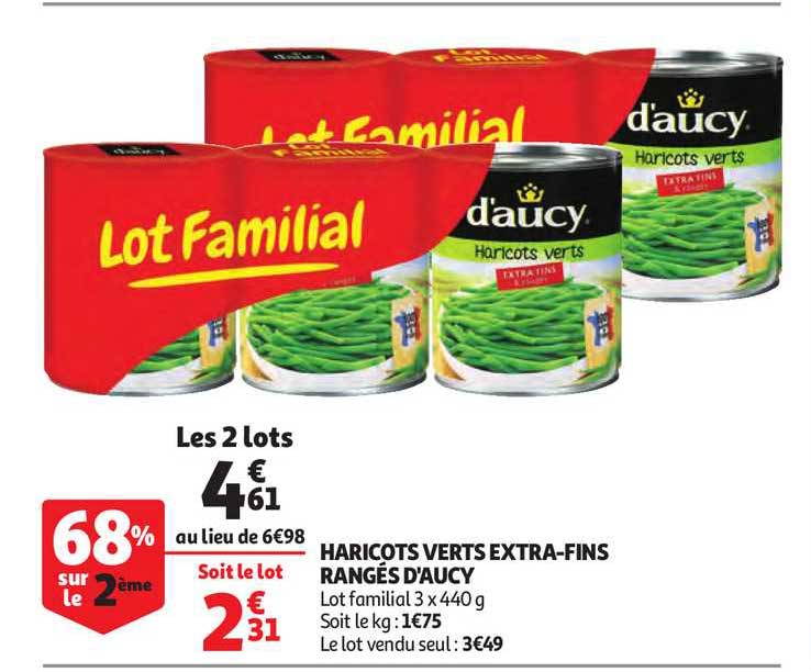 Haricots Verts Extra-fins Rangés D'aucy