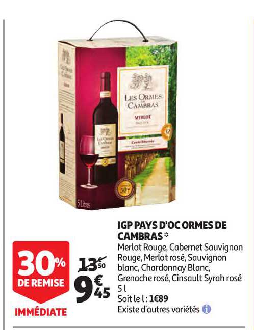 igp pays d'oc ormes de cambras