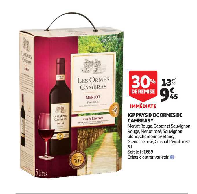 igp pays d'oc ormes de cambras