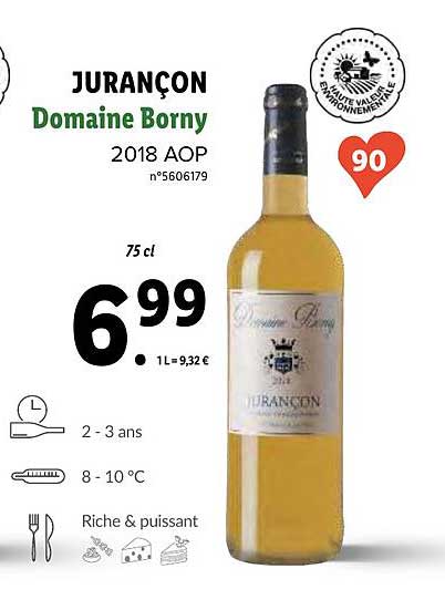 jurançon domaine borny 2018 aop