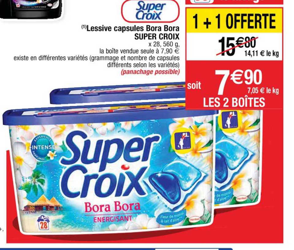 lessive capsules bora bora super crois