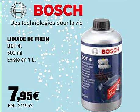 liquide de frein dot 4 bosch