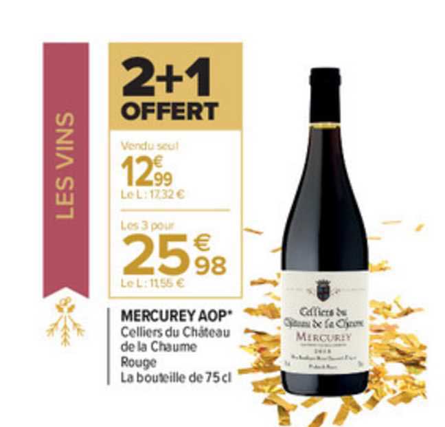 mercurey aop celliers du château de la chaume