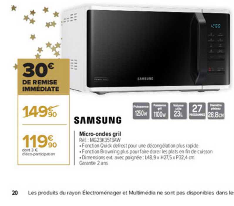 micro-ondes gril samsung