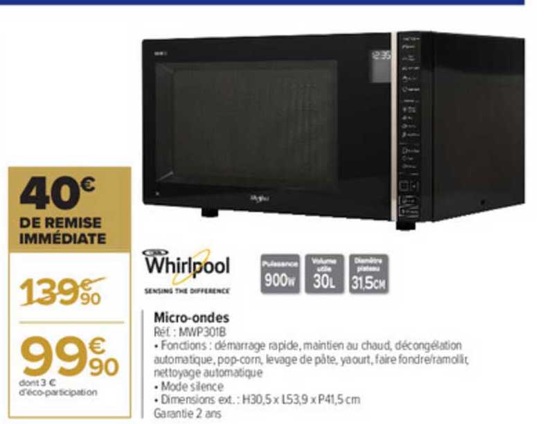 micro-ondes whirlpool