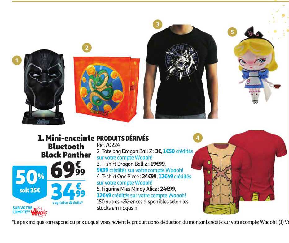 mini-enceinte  bluetooth black panther