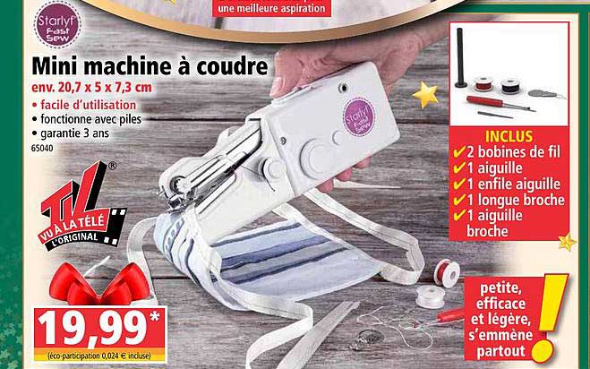 mini machine à coudre