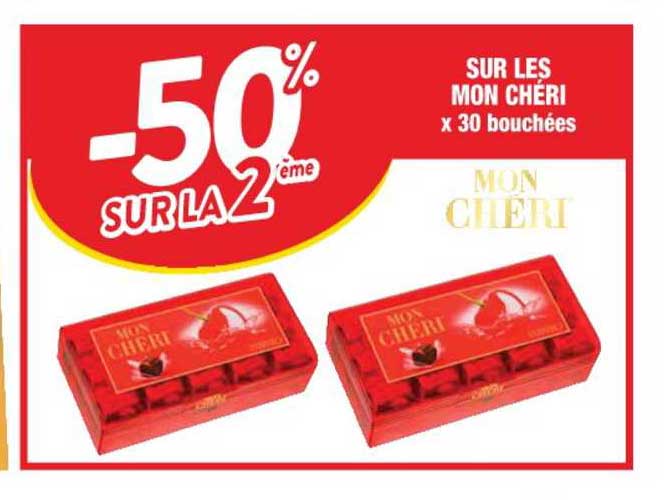 mon chérie x30 bouchées