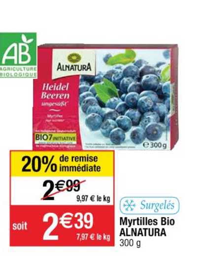 Myrtilles Bio Alnatura