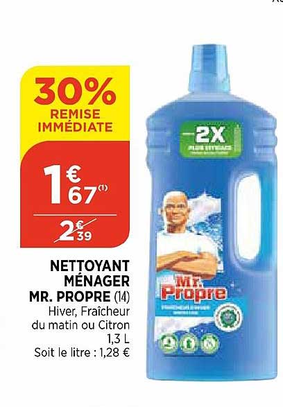 nettoyant ménager mr. propre