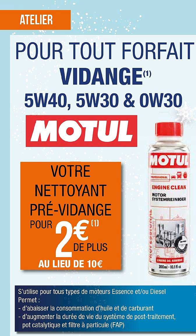 nettoyant pré vidange motul