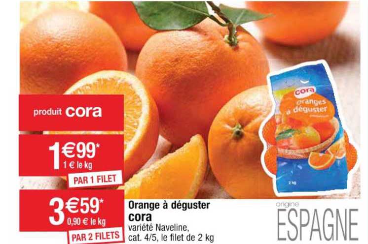 orange à déguster cora