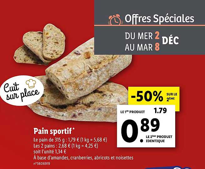 pain sportif