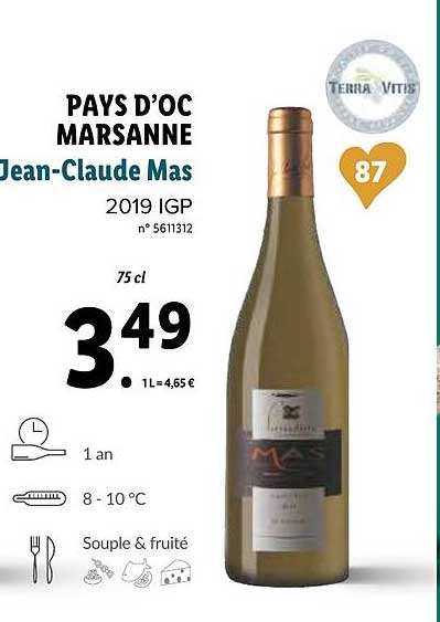 pays d'oc marsanne jean-claude mas
