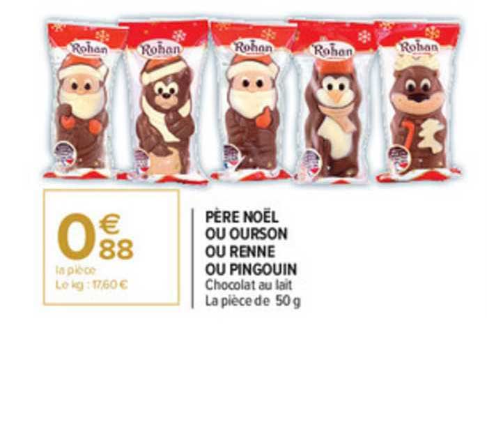 père noël ou ourson ou renne ou pingouin