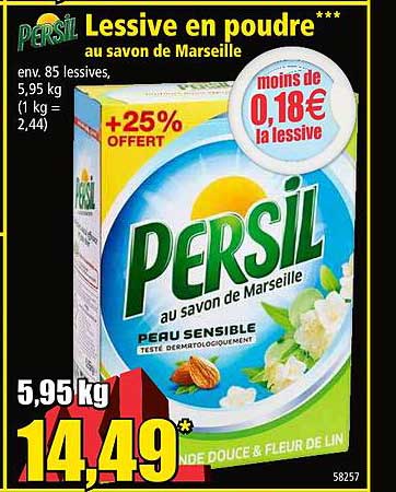 Persil Lessive En Poudre Au Savon De Marseille