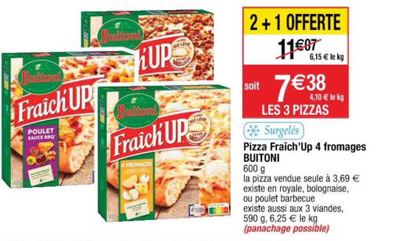 pizza fraîch'up 4 fromages buitoni