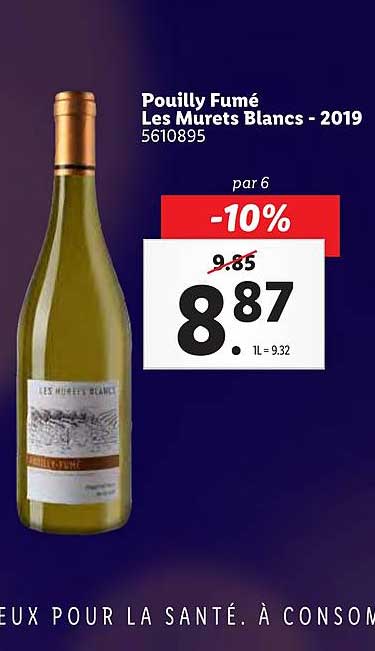 pouilly fumé les murets blanc 2019