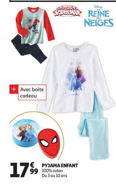 pyjama enfant spider man , disney